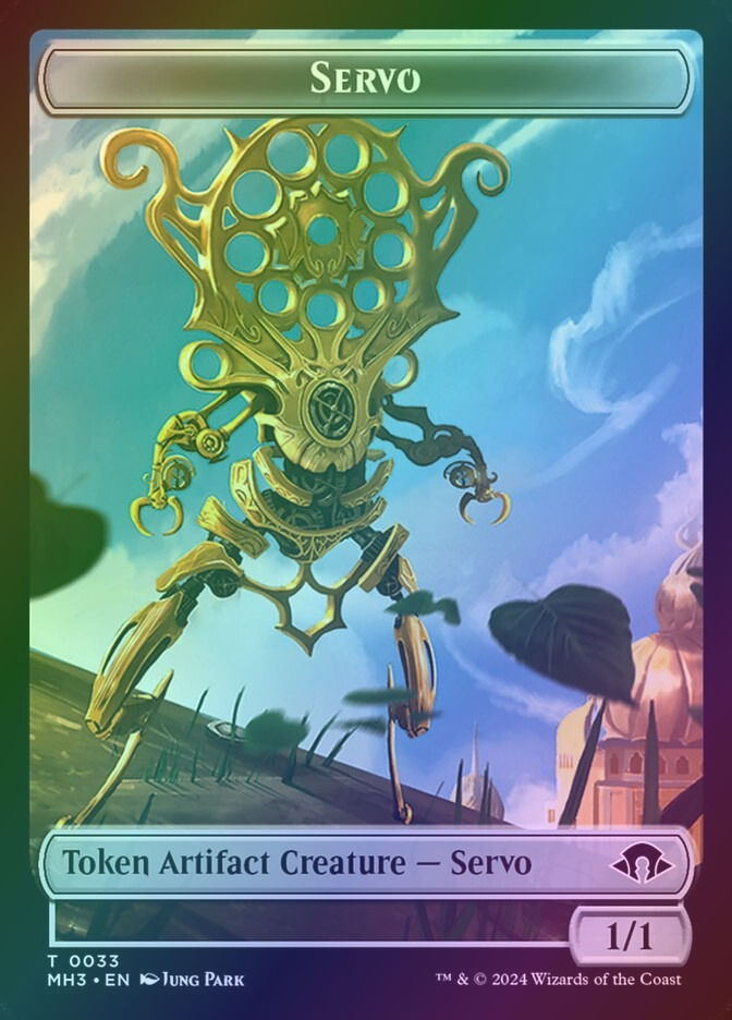 Phyrexian Wurm // Servo (TMH3) (17 // 33) / Foil — cara 2 de 2