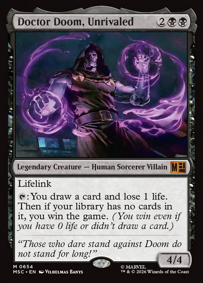 Doctor Doom, Unrivaled (MSC) (654)