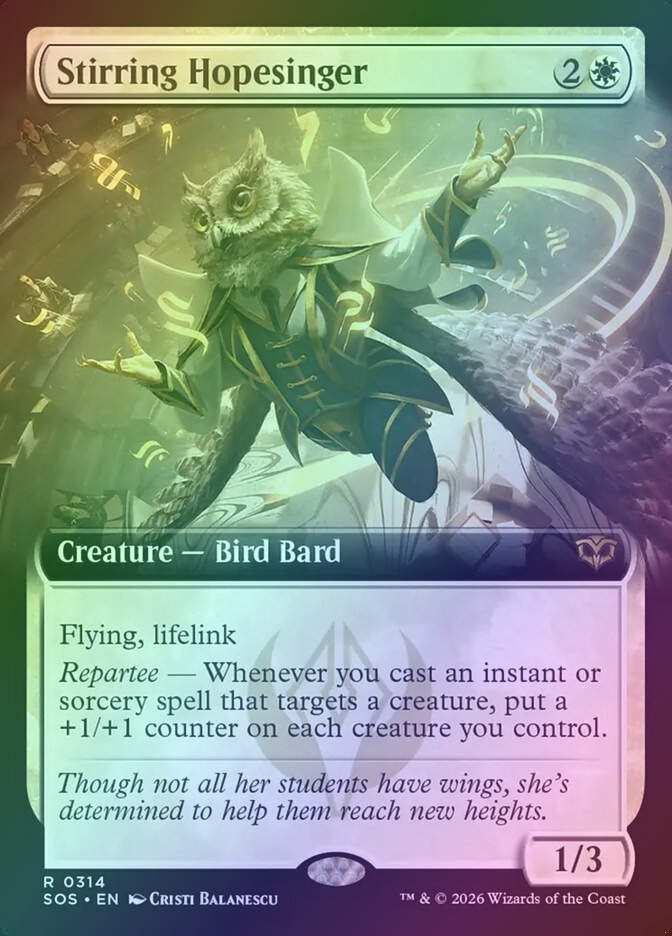 Stirring Hopesinger (SOS) (314) / Extended Art / Foil