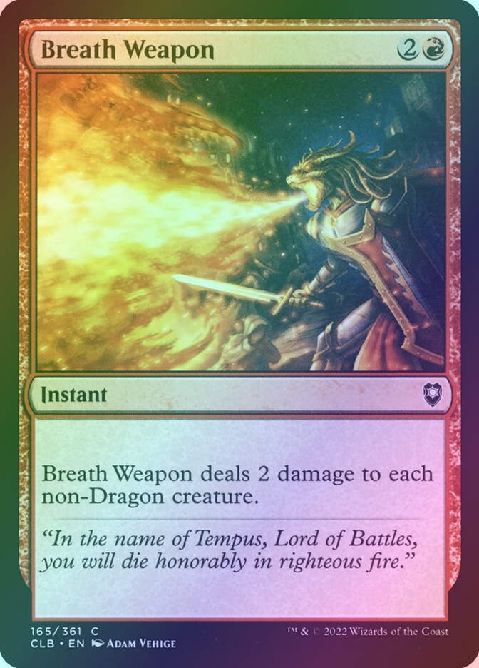 Breath Weapon (CLB) (165) / Foil