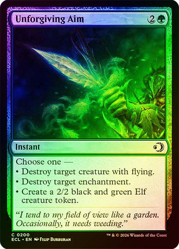 Unforgiving Aim (ECL) (200) / Foil