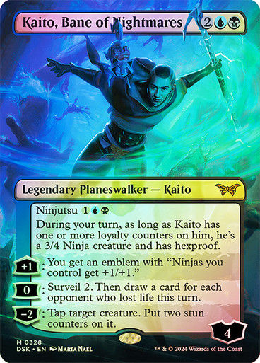 Kaito, Bane of Nightmares (DSK) (328) / Foil / Borderless