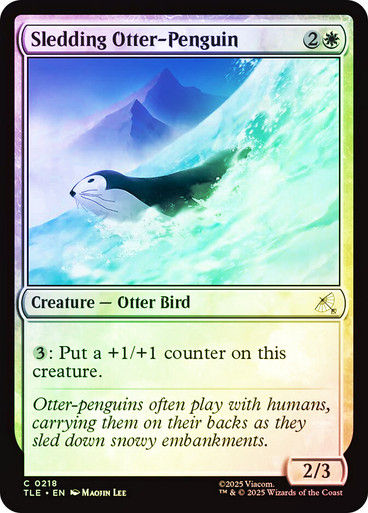 Sledding Otter-Penguin (TLE) (218) / Foil