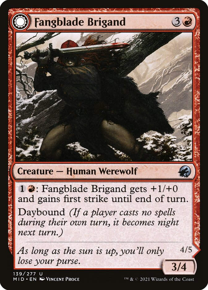 Fangblade Brigand // Fangblade Eviscerator (MID) (139)
