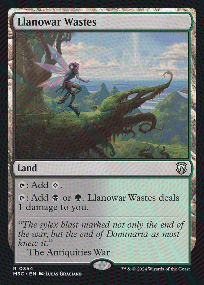 Llanowar Wastes (M3C) (354) / Ripple Foil