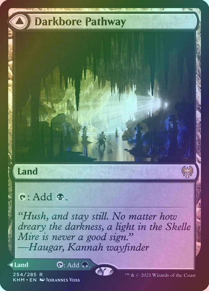Darkbore Pathway // Slitherbore Pathway (KHM) (254) / Foil — cara 1 de 2