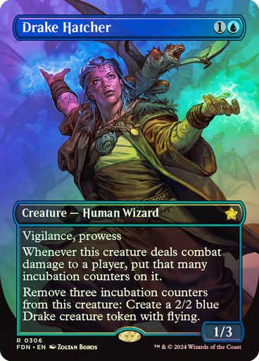 Drake Hatcher (FDN) (306) / Foil / Borderless
