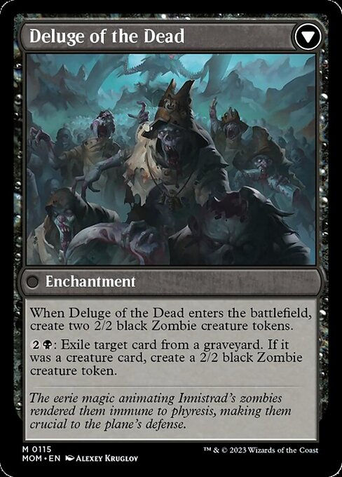 Invasion of Innistrad // Deluge of the Dead (mom) — cara 2 de 2
