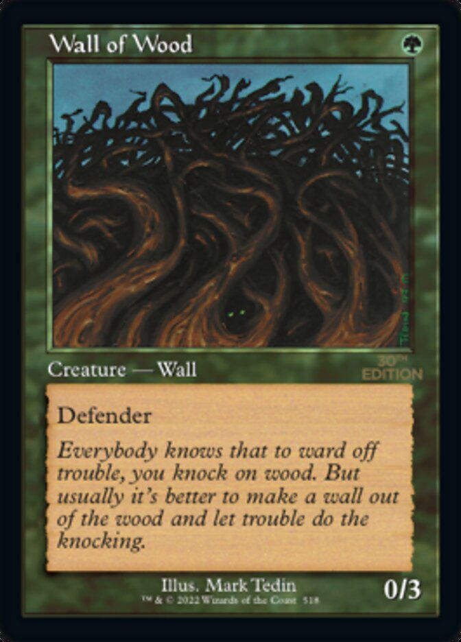Wall of Wood (30a) / Retro Frame
