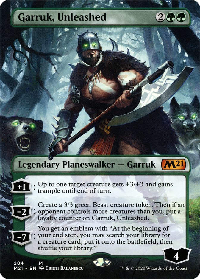 Garruk, Unleashed (M21) (284) / Borderless