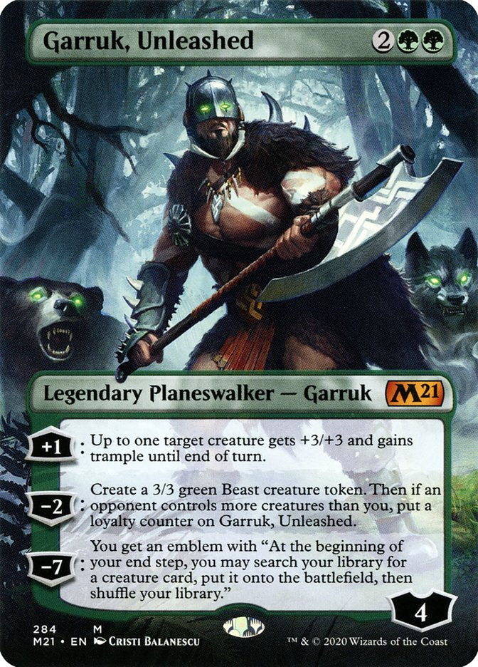 Garruk, Unleashed (M21) (284) / Borderless