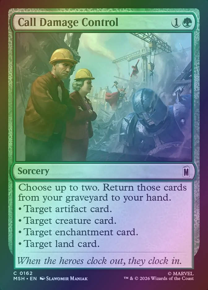 Call Damage Control (MSH) (162) / Foil