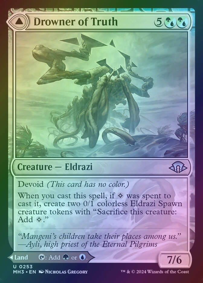 Drowner of Truth // Drowned Jungle (MH3) (253) / Foil
