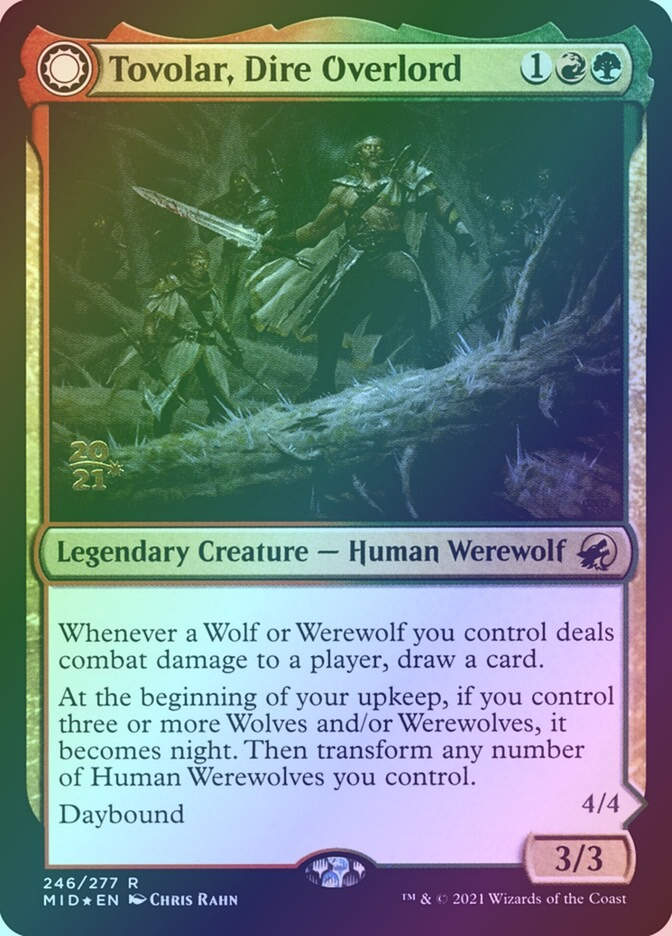 Tovolar, Dire Overlord // Tovolar, the Midnight Scourge (PMID) (246s)