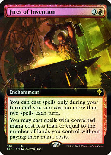 Fires of Invention (ELD) (361) / Extended Art / Foil