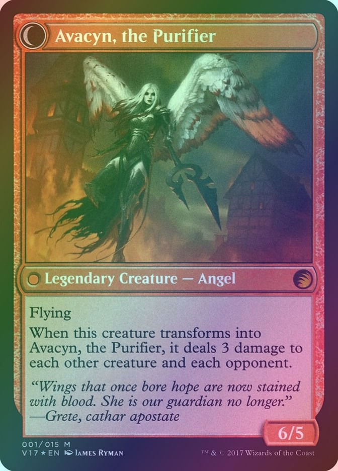 Archangel Avacyn // Avacyn, the Purifier (V17) (1) / Foil — cara 2 de 2