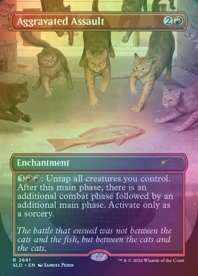 Aggravated Assault (SLD) (2691) / Borderless / Foil