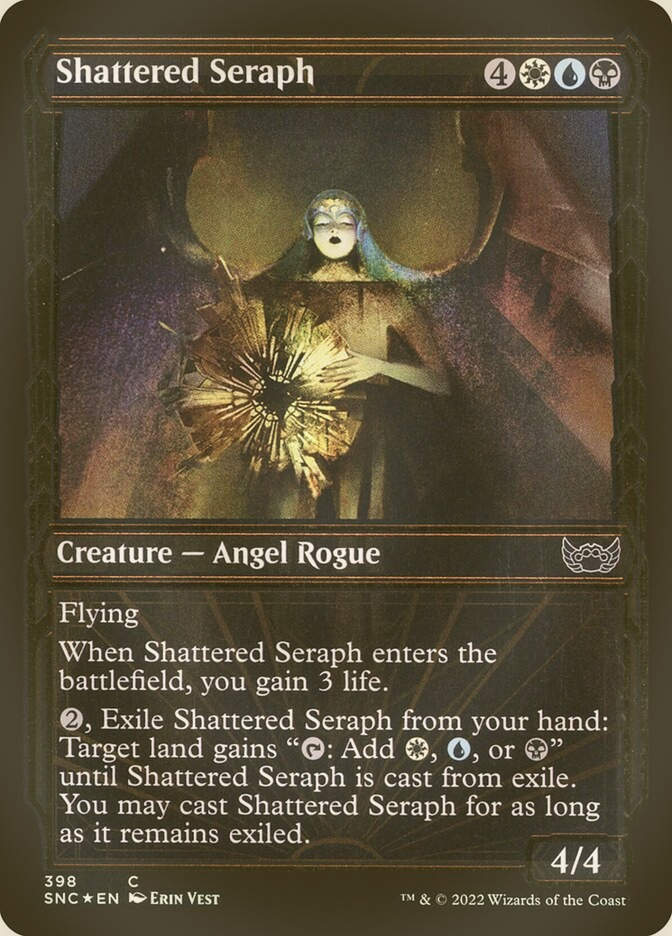 Shattered Seraph (SNC) (398) / Showcase / Gilded Foil