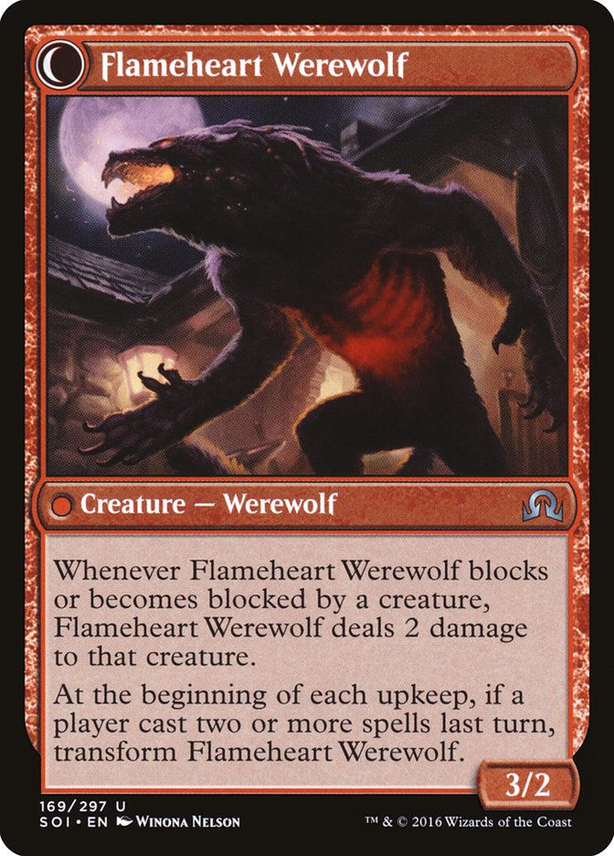 Kessig Forgemaster // Flameheart Werewolf (SOI) (169) — cara 2 de 2