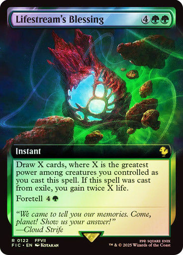 Lifestream's Blessing (FIC) (122) / Extended Art / Foil
