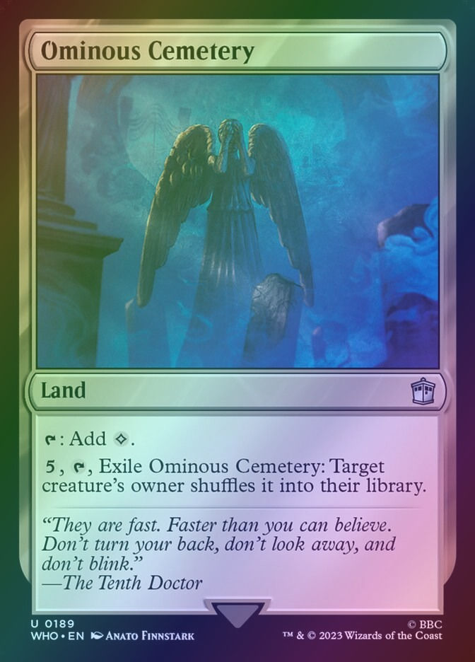 Ominous Cemetery (WHO) (189) / Foil