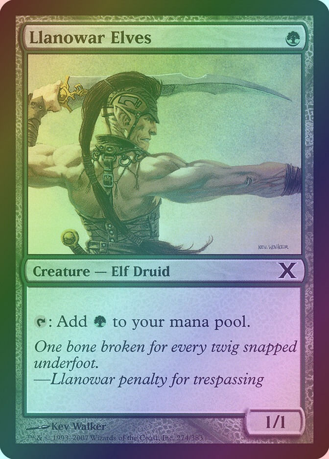 Llanowar Elves (10E) (274) / Foil