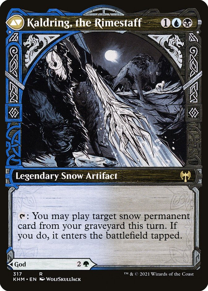 Jorn, God of Winter // Kaldring, the Rimestaff (KHM) (317) / Showcase — cara 2 de 2
