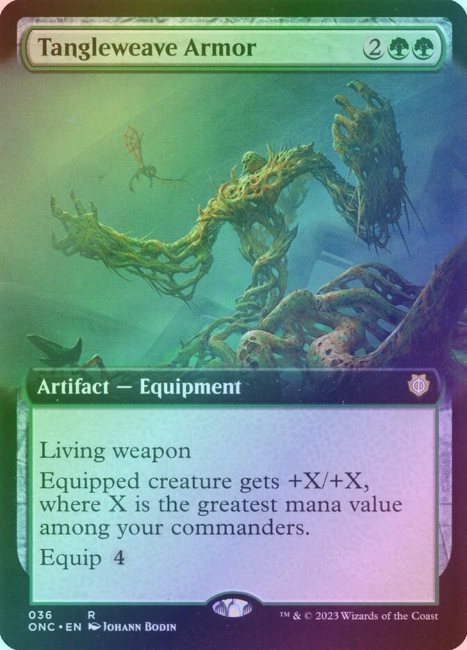 Tangleweave Armor (ONC) (36) / Extended Art / Foil