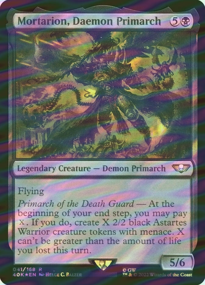Mortarion, Daemon Primarch (40K) (41★) / Surge Foil