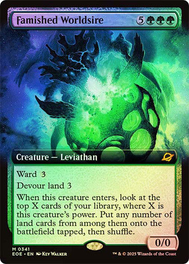 Famished Worldsire (EOE) (341) / Extended Art / Foil