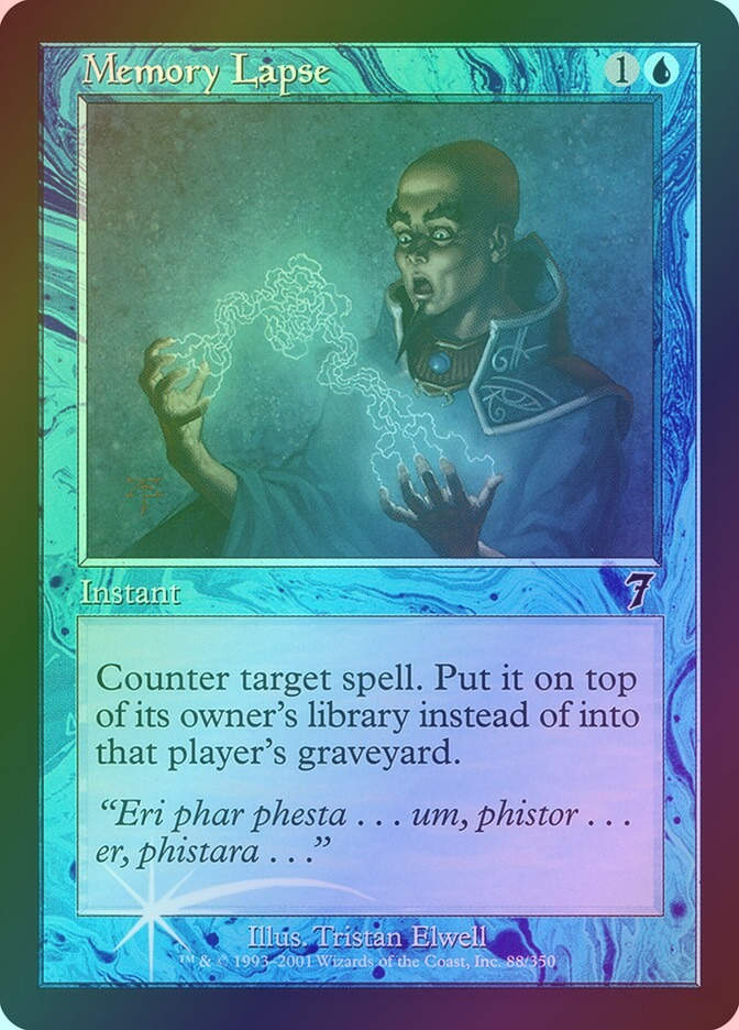 Memory Lapse (7ED) (88★) / Foil