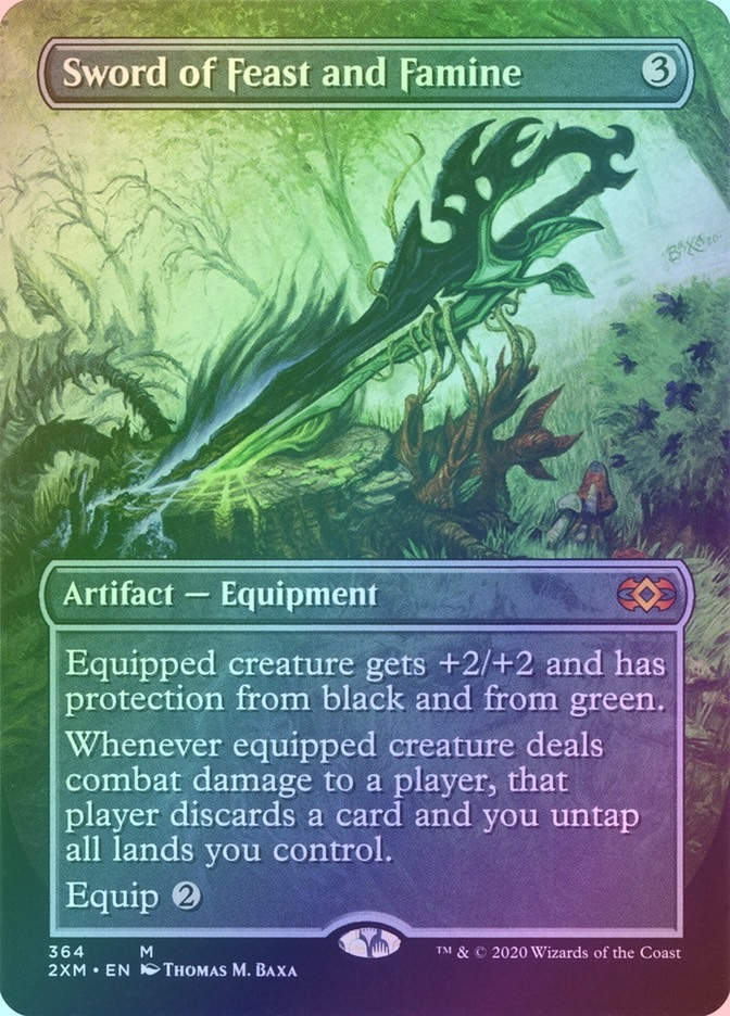 Sword of Feast and Famine (2XM) (364) / Borderless / Foil