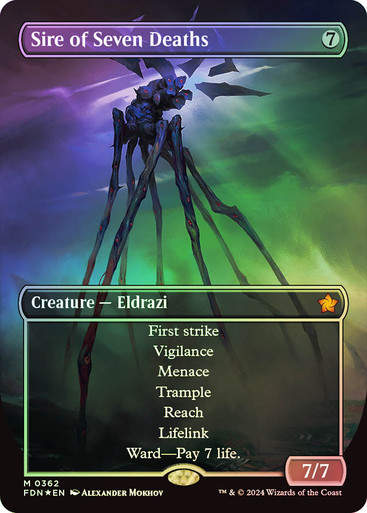 Sire of Seven Deaths (FDN) (362) / Mana Foil / Borderless