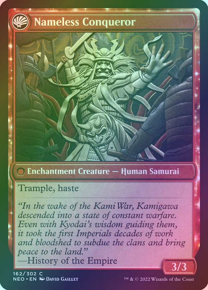 The Shattered States Era // Nameless Conqueror (NEO) (162) / Foil — cara 2 de 2