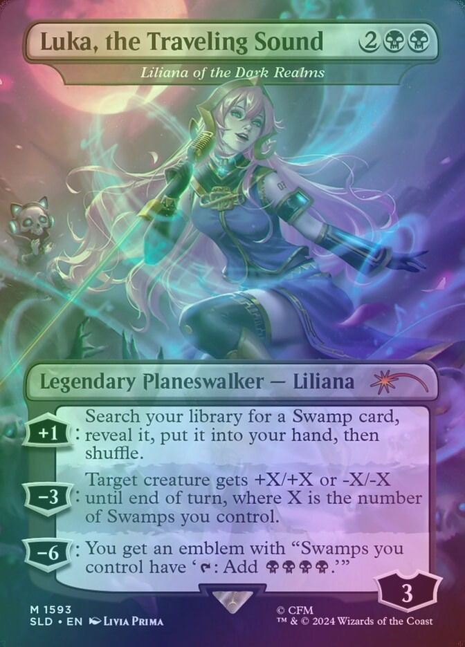 Liliana of the Dark Realms (SLD) (1593) / Borderless / Foil