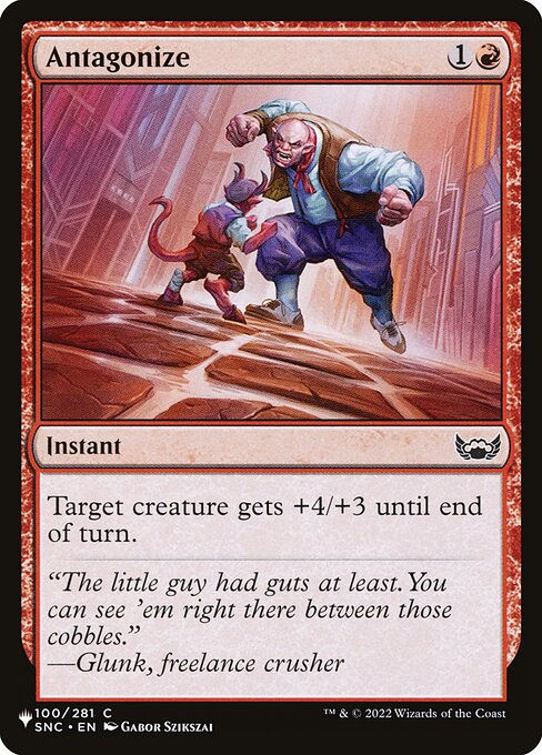 Antagonize (PLST) (SNC-100)