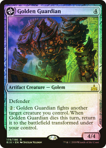 Golden Guardian // Gold-Forge Garrison (RIX) (179) / Foil
