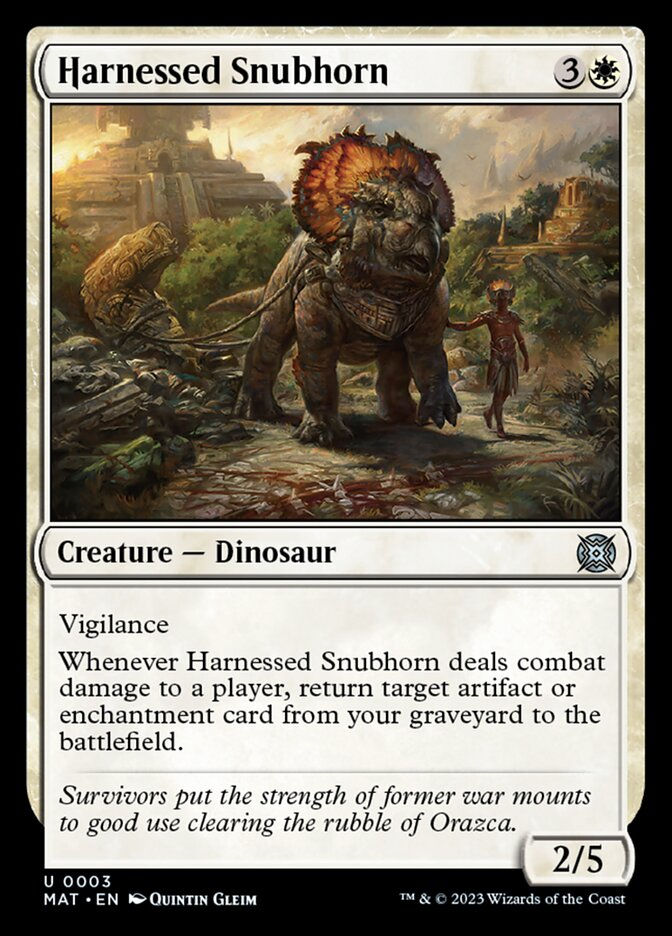 Harnessed Snubhorn (MAT)