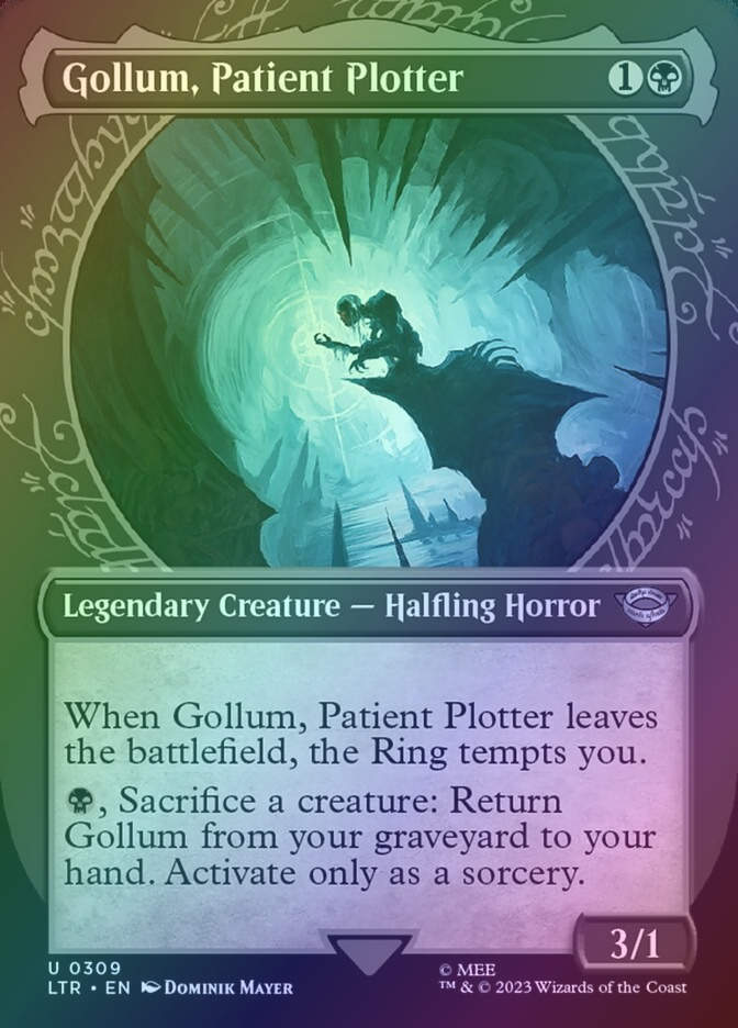Gollum, Patient Plotter (LTR) (309) / Borderless / Showcase / Foil