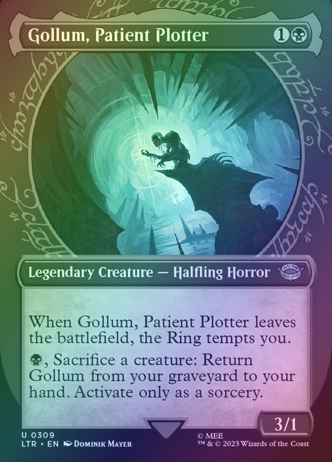 Gollum, Patient Plotter (LTR) (309) / Borderless / Showcase / Foil