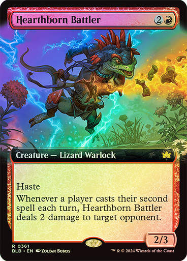 Hearthborn Battler (blb) (361) / Extended Art Foil