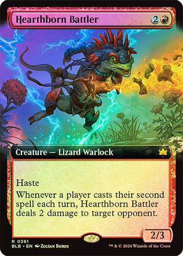 Hearthborn Battler (blb) (361) / Extended Art Foil