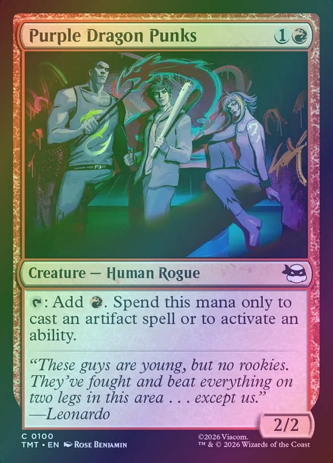 Purple Dragon Punks (TMT) (100) / Foil