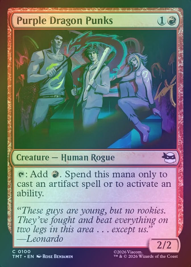 Purple Dragon Punks (TMT) (100) / Foil