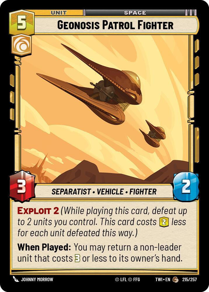 Geonosis Patrol Fighter (TWI) (215/257) / Foil