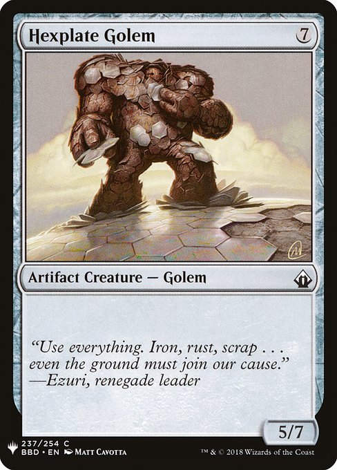 Hexplate Golem (PLST) (BBD-237)