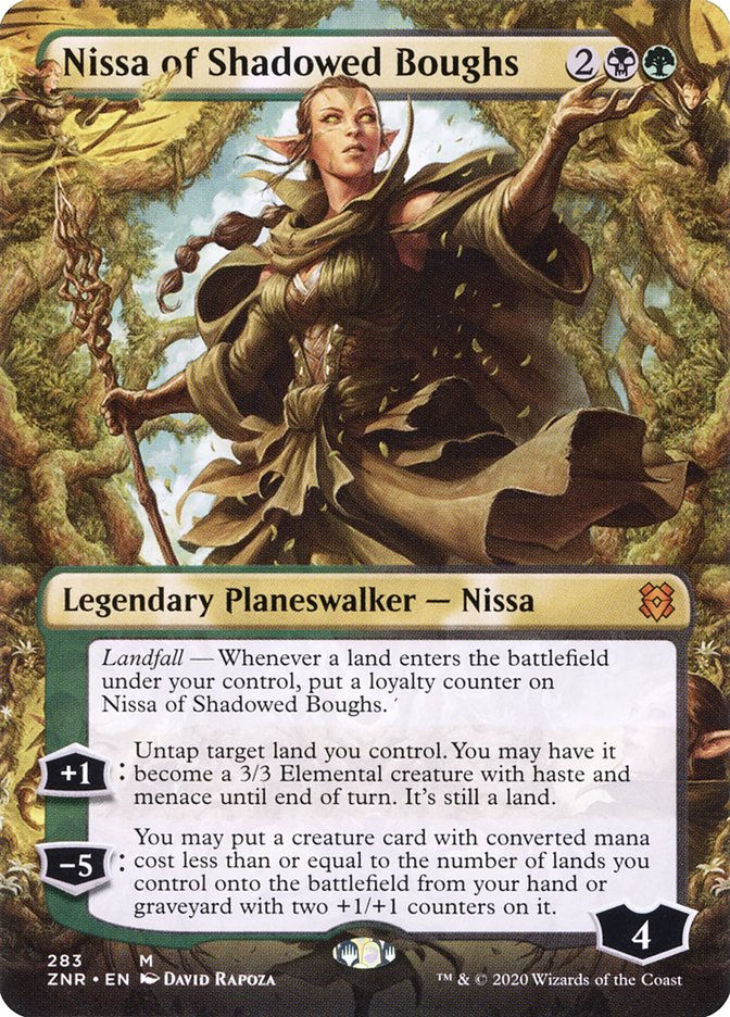 Nissa of Shadowed Boughs (ZNR) (283) / Borderless