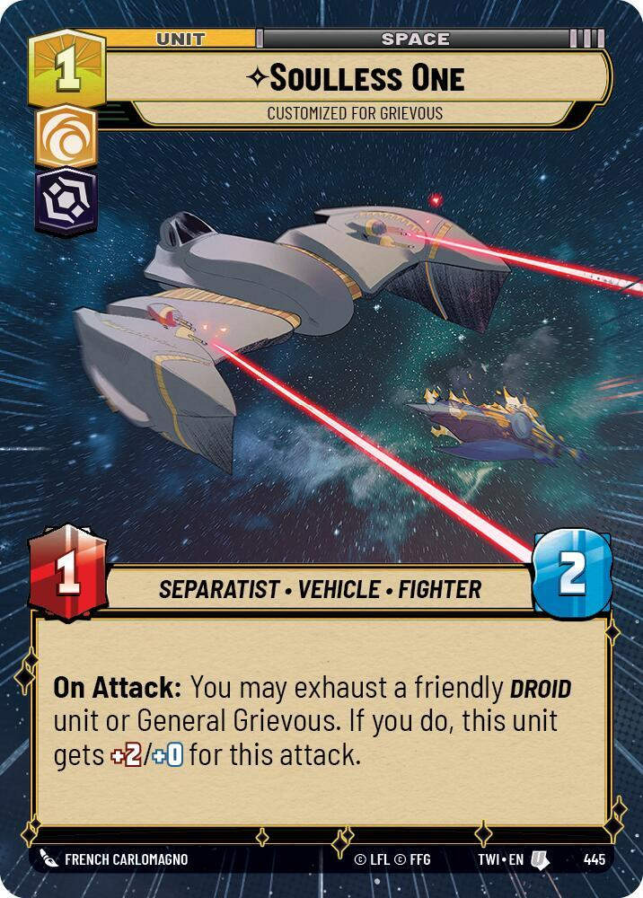 Soulless One - Customized for Grievous (Hyperspace) (TWI) (445) / Foil