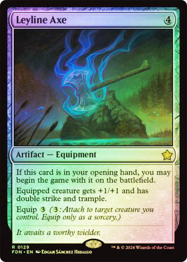 Leyline Axe (FDN) (129) / Foil