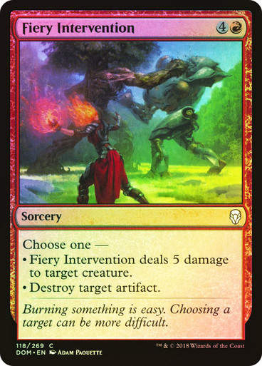 Fiery Intervention (DOM) (118) / Foil
